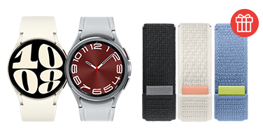 Enjoy a FREE Fabric band* when you get the Galaxy Watch6 Series!