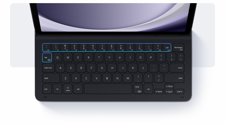Galaxy Tab A9+ Book Cover Keyboard Slim Black Samsung Philippines