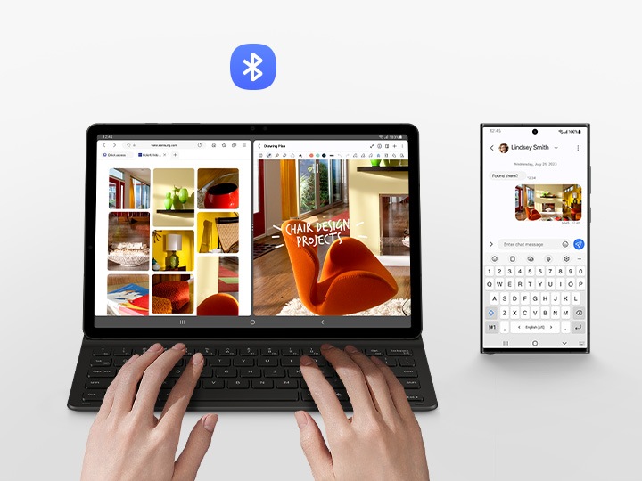 Galaxy Tab S9 Book Cover Keyboard Slim — AI Key
