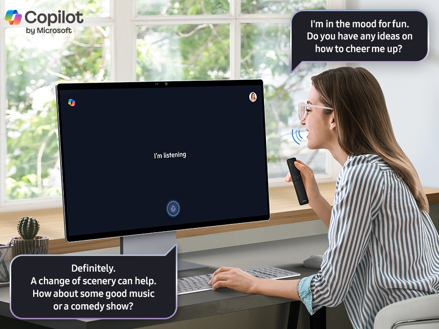 Meet Copilot. Now on Smart Monitor