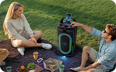 Closeup of Sound Tower outdoor