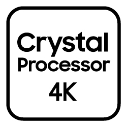 Crystal Processor with 4K Upscaling Icon