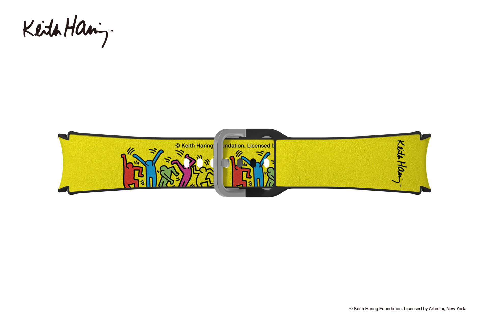 Keith Haring Yellow Watch Strap for Galaxy Watch7