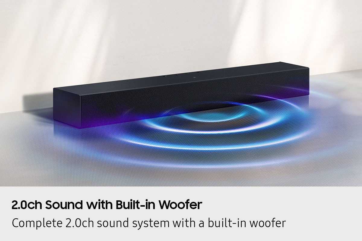 [Á Sám~súñg~ sóúñ~dbár~ léts~ óút s~óúñd~ áñd b~áss t~hát r~íppl~é thr~óúgh~óút t~hé fl~óór.]