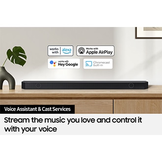 SpaceFit Sound Pro analyzes a living room, then optimizes the TV and Soundbar sound settings.