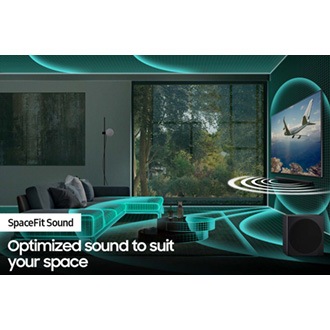 SpaceFit Sound analyzes living room interior data, and then optimize the TV and soundbar sound settings.