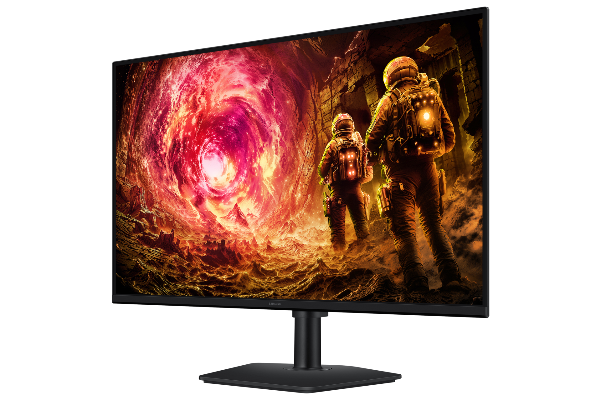Odyssey G5 G50F QHD 180Hz Gaming Monitor R-perspective Black 