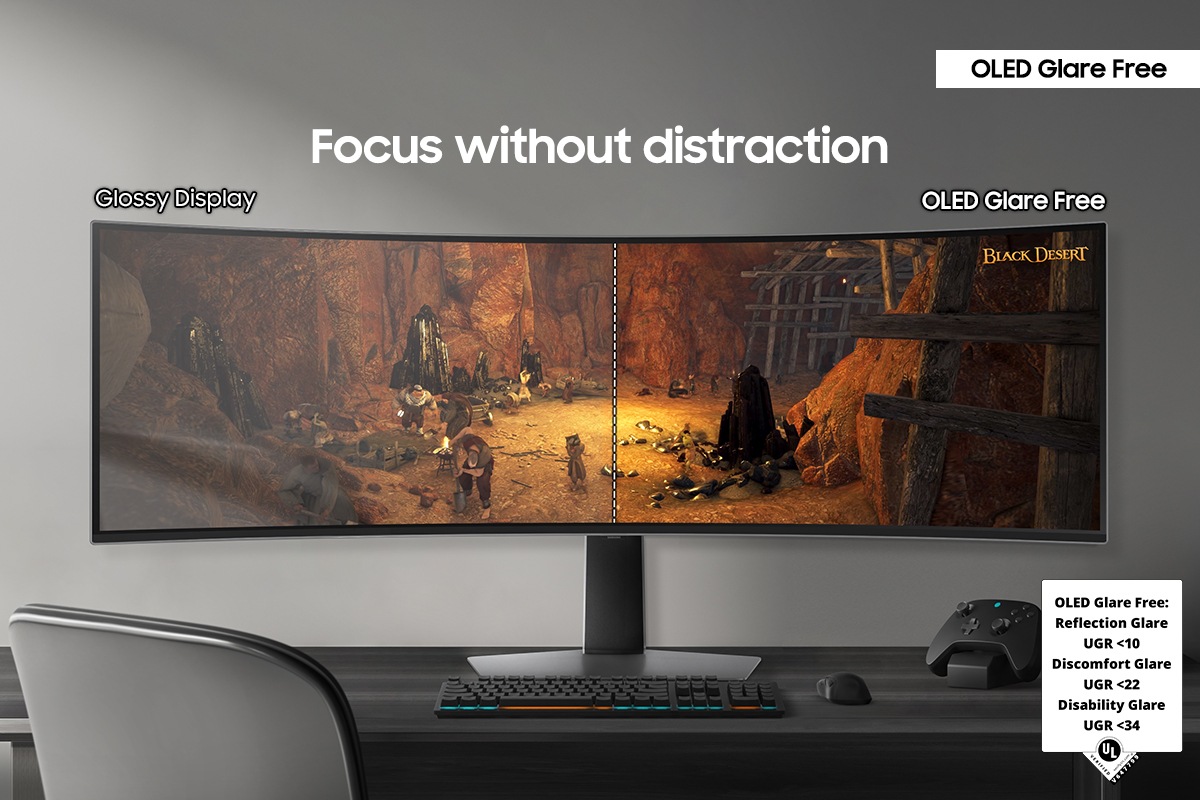 Focus without distraction with OLED Glare Free