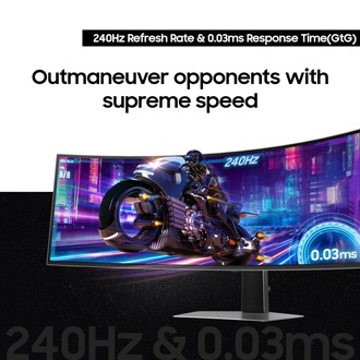 Outmaneuver opponents with supreme speed via 240hz refresh rate and 0.03ms response time(GtG).