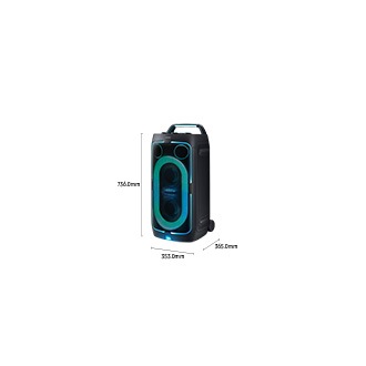 Dimensions of Samsung Sound Tower MX-ST50F(353.0 x 736.0 x 365.0 mm)