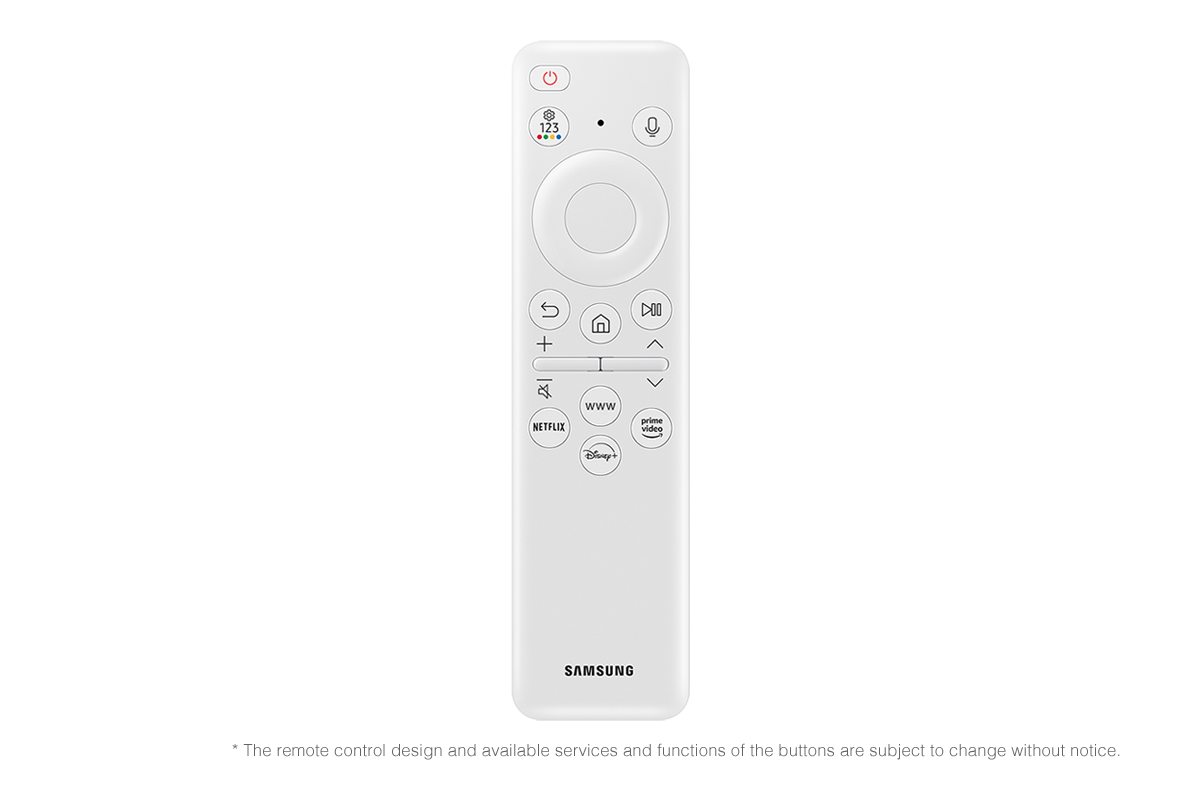 Samsung Solarcell remote which can control Samsung 2024 QA43LS01DAGXXP