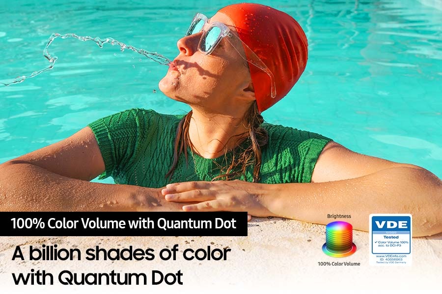 QLED TV Q67C with Color volume 100% can deliver full range of color