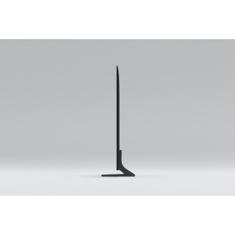 A side view of QLED is on display to show its AirSlim Design.