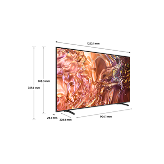 Dimension of Samsung QLED TV(## x ## x ## mm) QE1D with black float lift stand