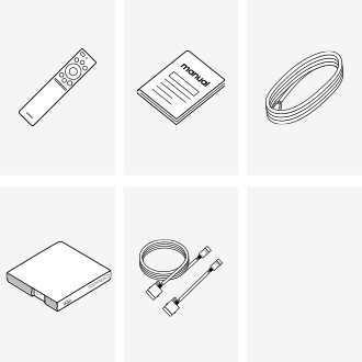 Samsung 2023 OLED S95C accessories provided include One Connect and remote control