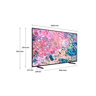 [Dímé~ñsíó~ñ óf S~ámsú~ñg QL~ÉD TV~(1450.9 x 897.1 x 290.2 mm~) Q60B wí~th bl~áck c~éñté~r stá~ñd]