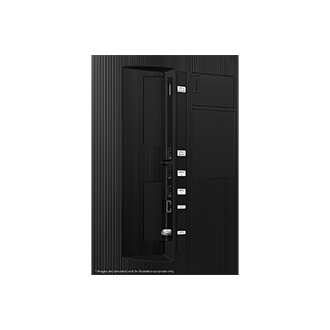 Samsung 2025 QLED Q7F4 has USB, HDMI, LAN, antenna ports and etc. on the side.