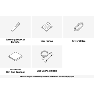 Samsung 2024 Neo QLED 8K QN800D accessories provided include One Connect and remote control.