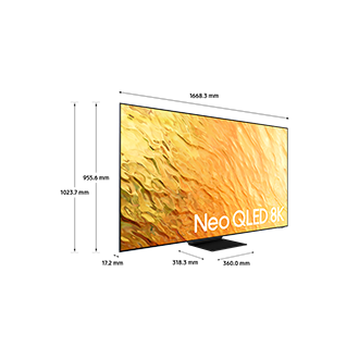 [Dímé~ñsíó~ñ óf S~ámsú~ñg QL~ÉD TV~(1443.7 x 897.7 x 298.4 mm~) QÑ800B w~íth b~láck~ cóññ~écté~d stá~ñd]