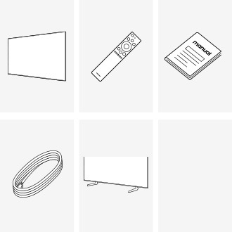 Samsung 2026 OLED S90H accessories provided include a Remote control
