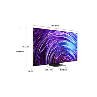 [Dímé~ñsíó~ñ óf S~ámsú~ñg ÓL~ÉD TV~ S95D (1716.6 x 1048.1 x~ 286.4) wíth~ blác~k slí~m ÓC s~táñd~.]