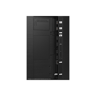 Samsung 2023 Neo QLED QN85C has USB, HDMI, LAN, antenna ports and etc. on the side.