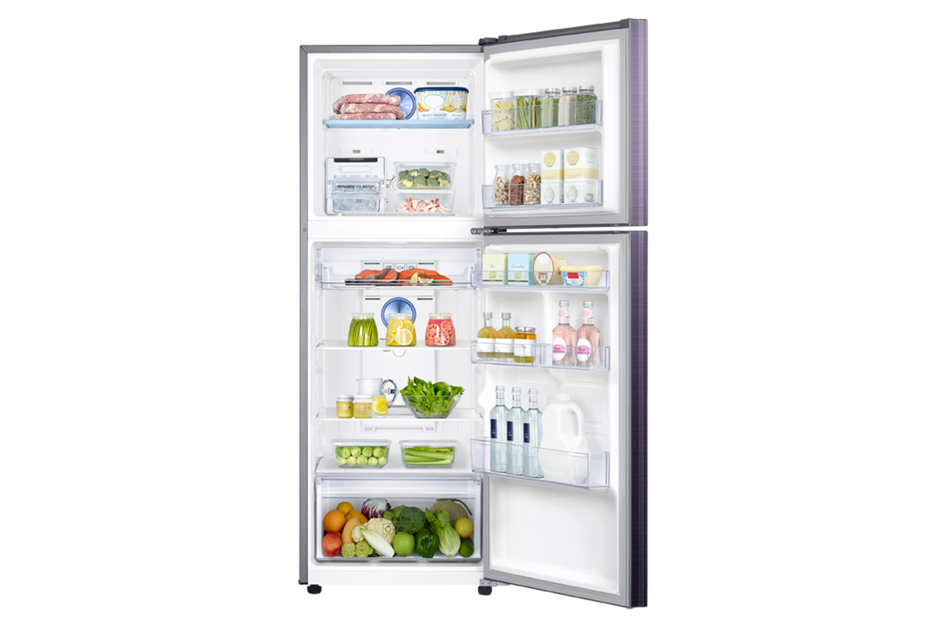 front-open-with-food B. Purple