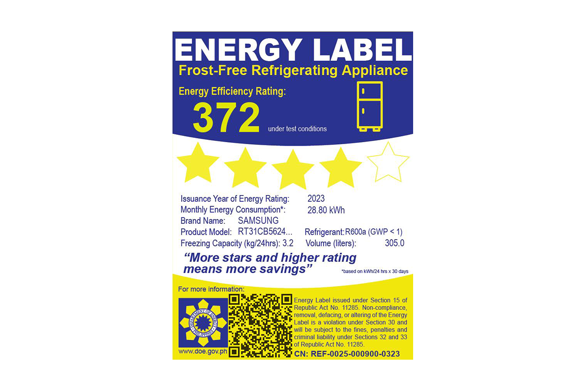 RT31CB5624C2TC Energy Label