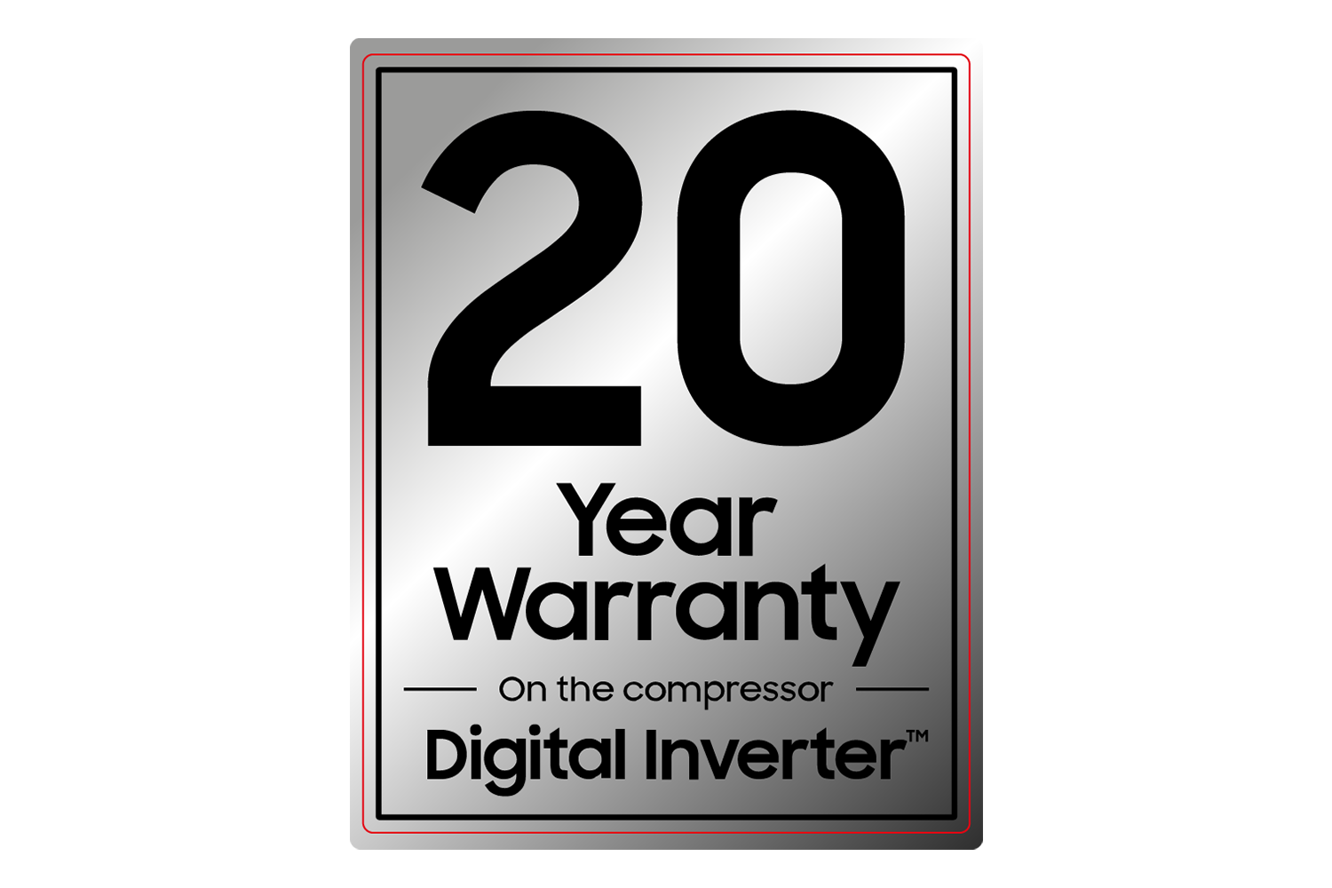 20 Years Warranty on the compressor - Digital Inverter
