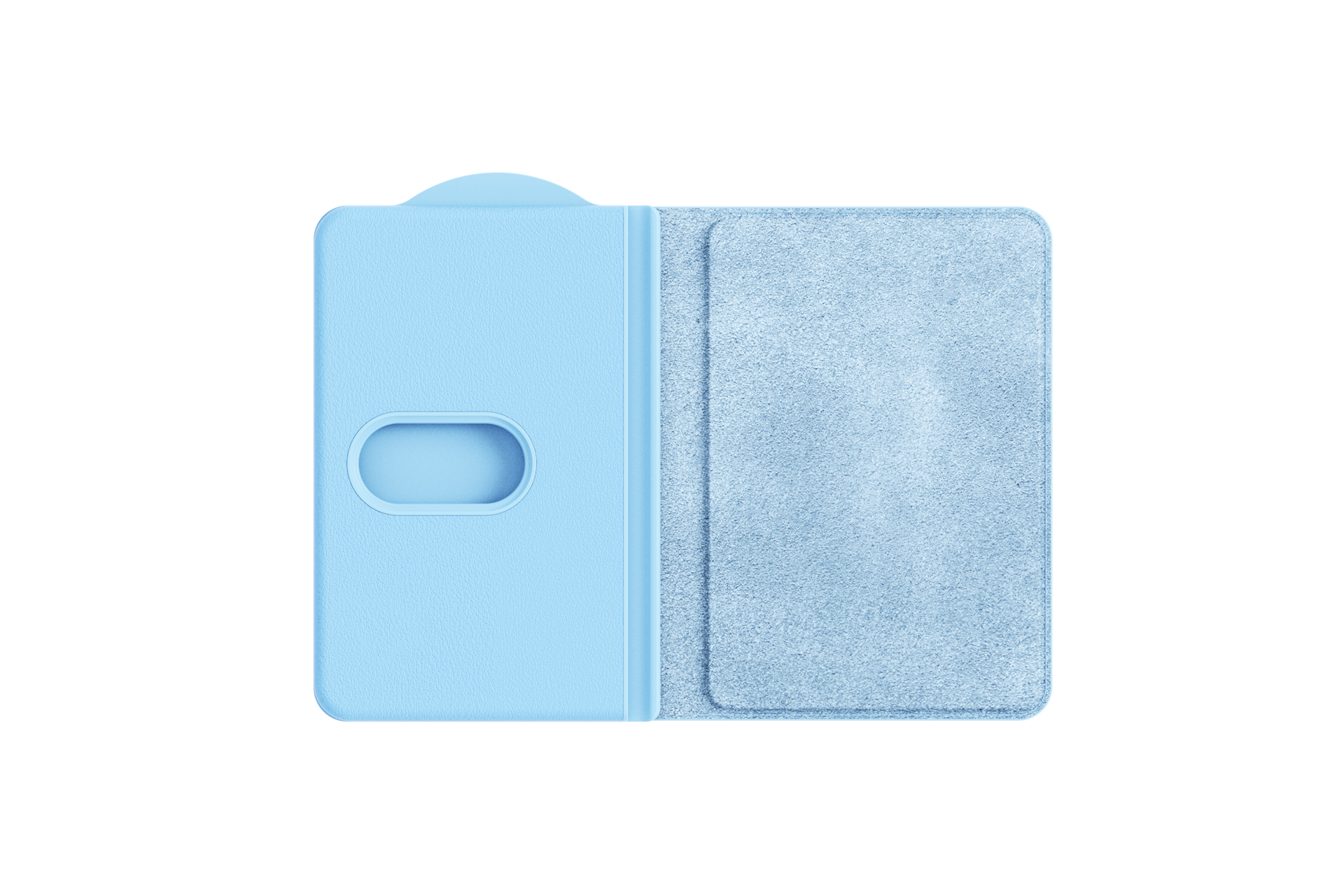 Magnet Card Wallet FrontOpen Ice Blue 