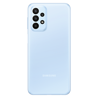 Shop Samsung Galaxy A23 with offers and see Galaxy A23 price, specs, promo, and discounts only at Samsung Philippines. See more in every experience with a 6.6-inch screen. The back Awesome Blue Galaxy A23
