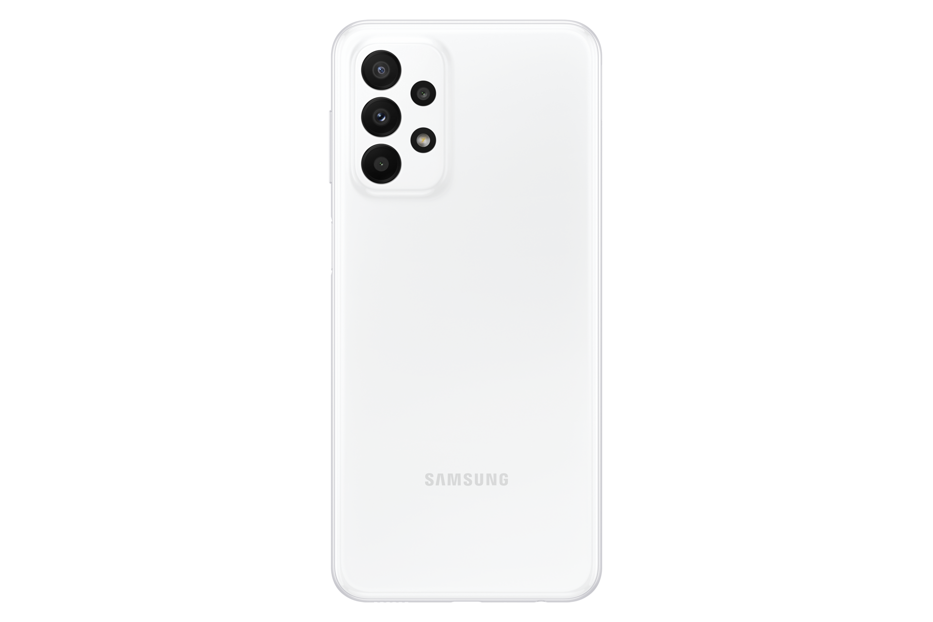 Shop Samsung Galaxy A23 with offers and see Galaxy A23 price, specs, promo, and discounts at  Samsung Official Store in the Philippines. The back Galaxy A23 in Awesome White