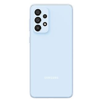 Discover the Samsung A33 release date, full specs, discounts, promo, and price and buy at the best price at Samsung Philippines. The back Awesome Blue Samsung A33