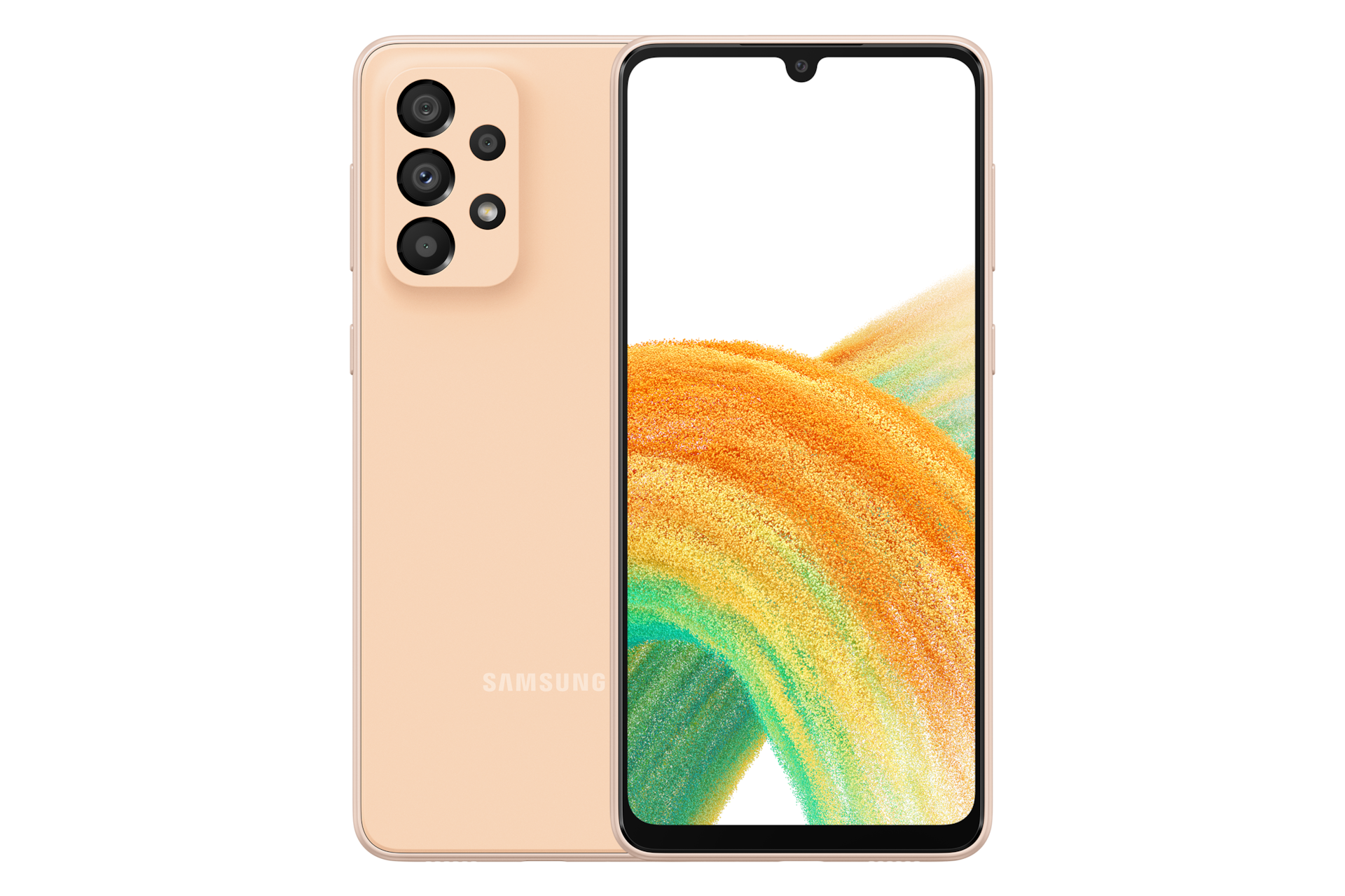 View promo, discounts, full specs, price, and release date of the Samsung Galaxy A33 and buy at the best price at Samsung Philippines. The front Samsung A33 128GB in Awesome Peach 