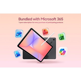 Galaxy Tab S10 Lite (Wi-Fi, 10.9") Gray bundled with Microsoft 365