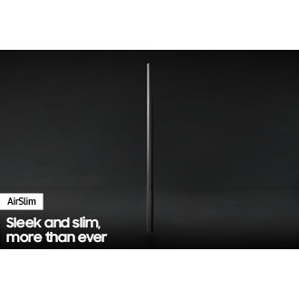 Profile view of Crystal UHD TV BU8000 shows ultra slim design of Crystal UHD TV AirSlim