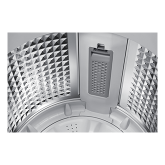 Top-load Washer AI Wash 10kg Detail2-Drum Glam Deep Charcoal 