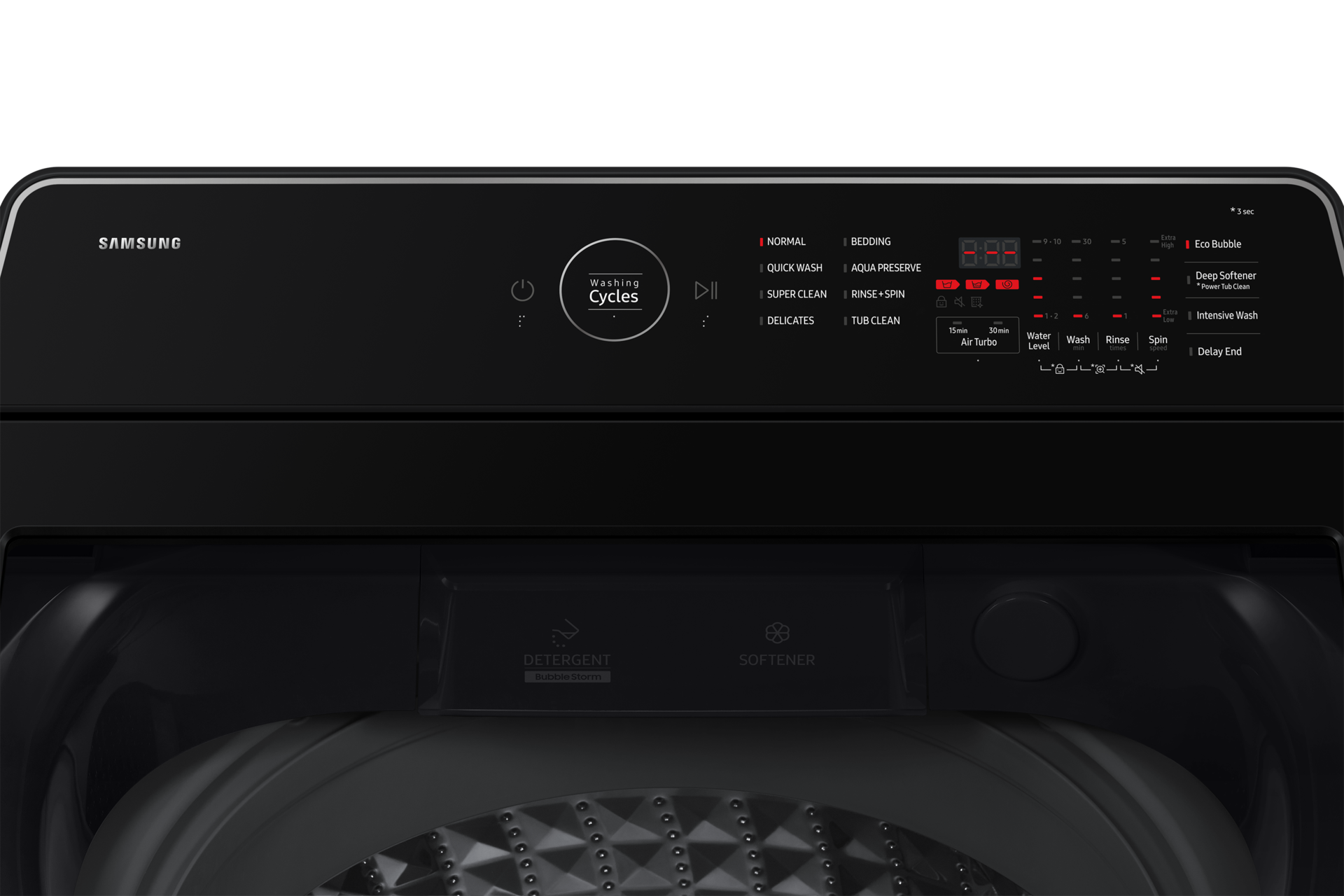 Top-load Washer AI Wash Ecobubble™ 12kg Detail2 Cotta Charcoal 