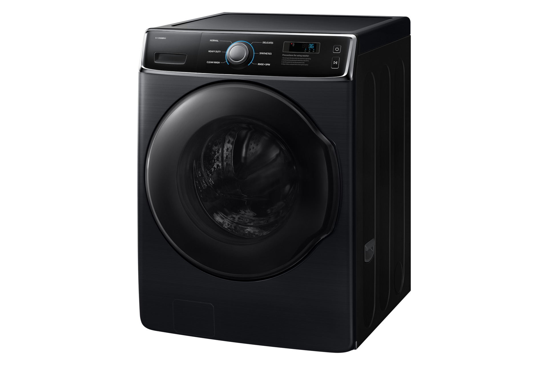 Front-load Washer Big Capacity 18 kg R-Perspective Black 