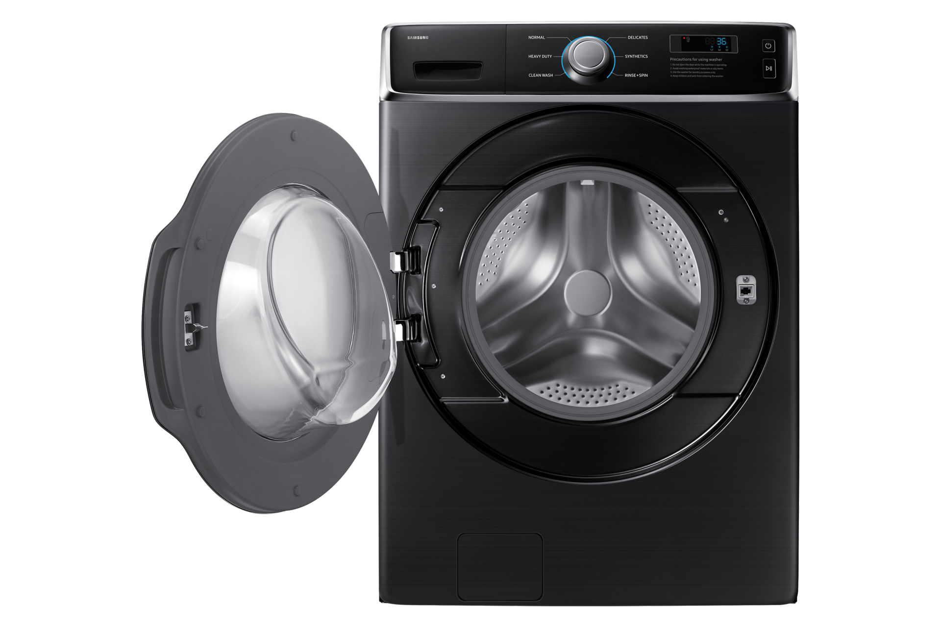 Front-load Washer Big Capacity 18 kg Front-Open Black 