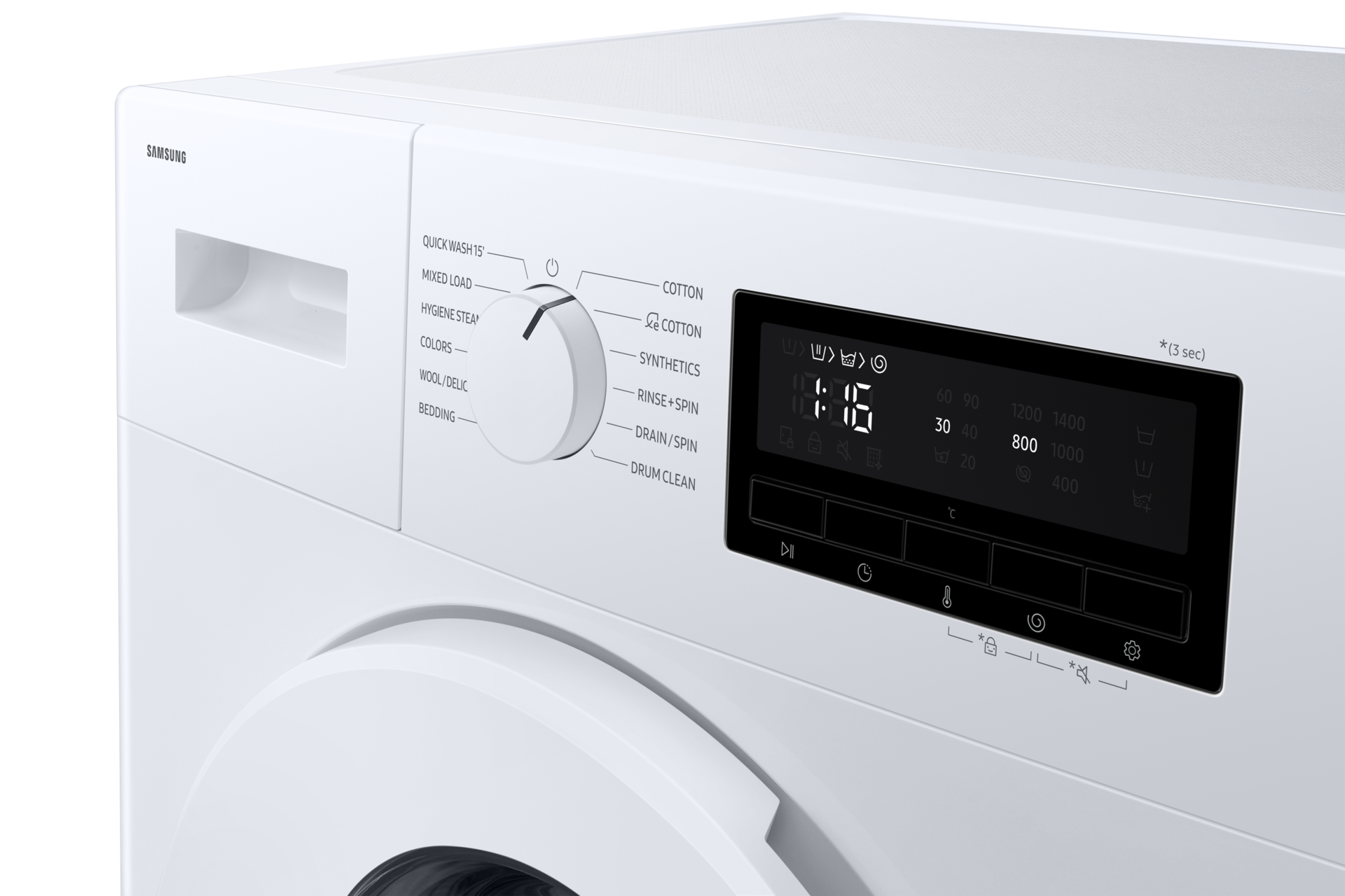 9 kg Laundry Front-load Washer Grade A Energy Efficiency Detail2 White 