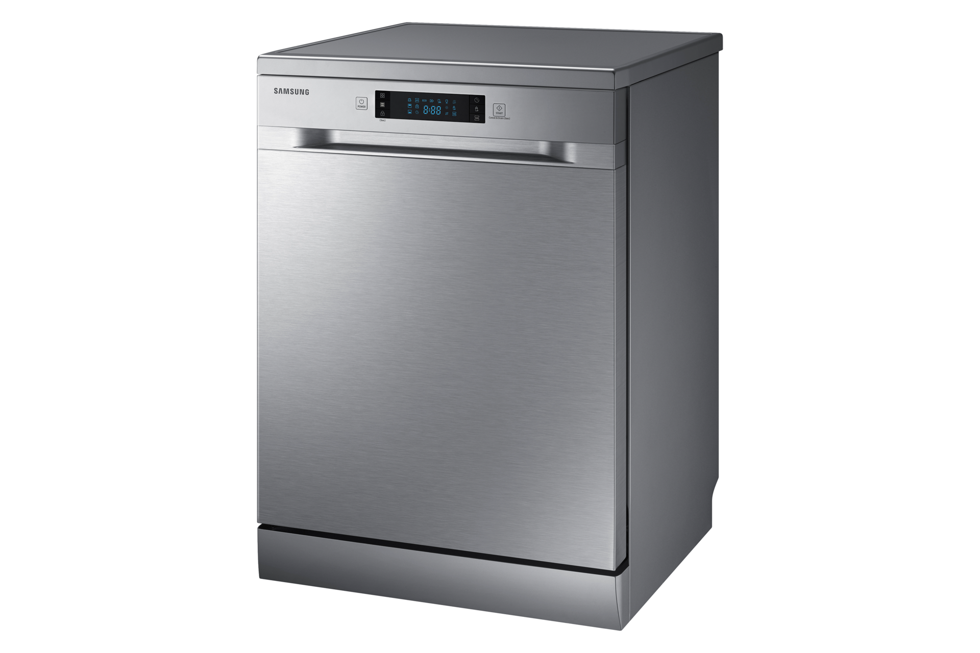 DW5500MM Dish Washer with Wide Led display R-Perspective Silver 