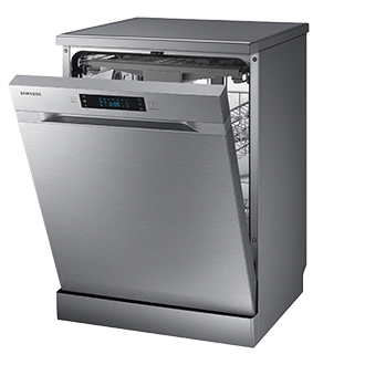 DW5500MM Dish Washer with Wide Led display R-Perspective-Open Silver 