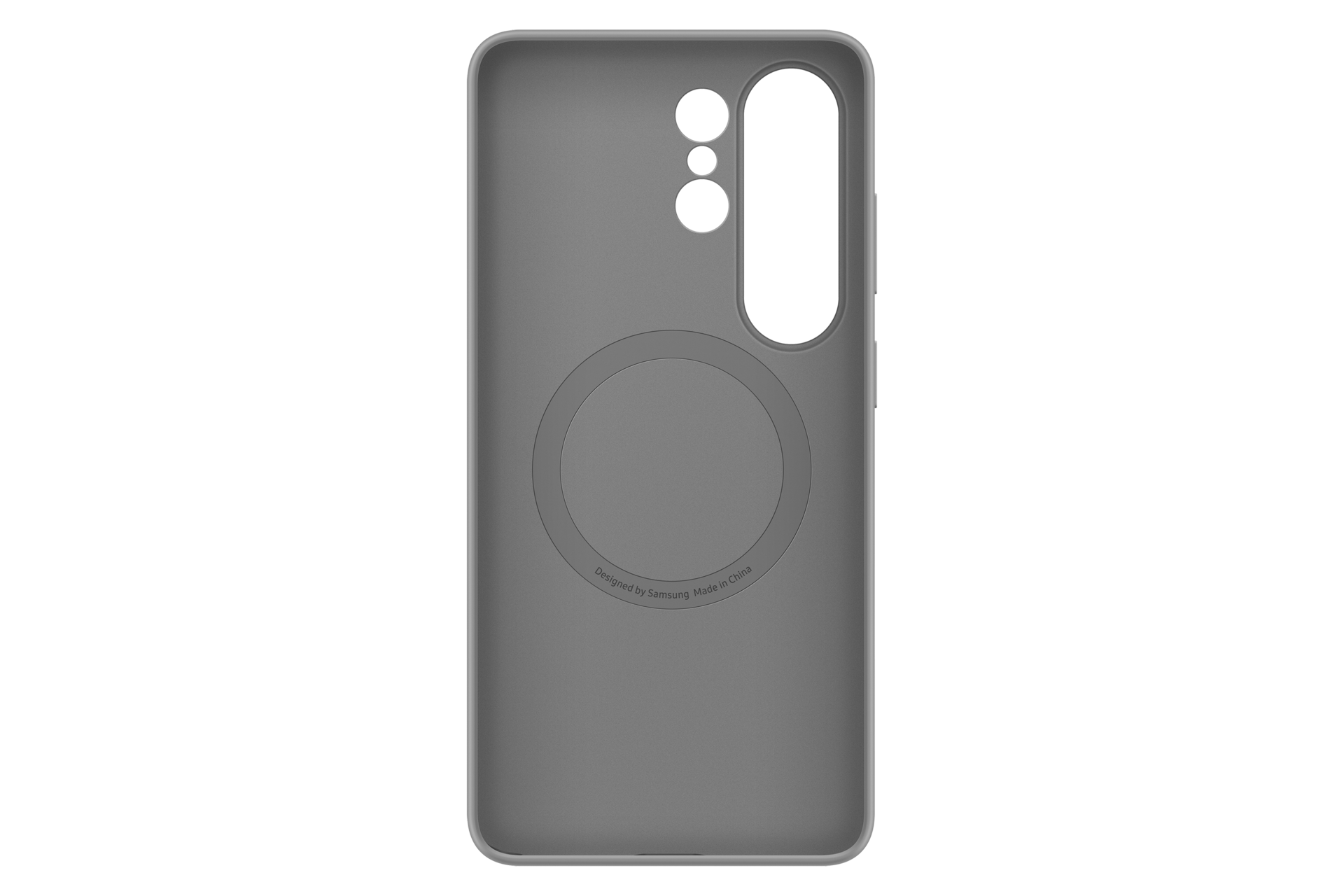 Galaxy S26 Ultra Silicone Magnet Case Back Gray 