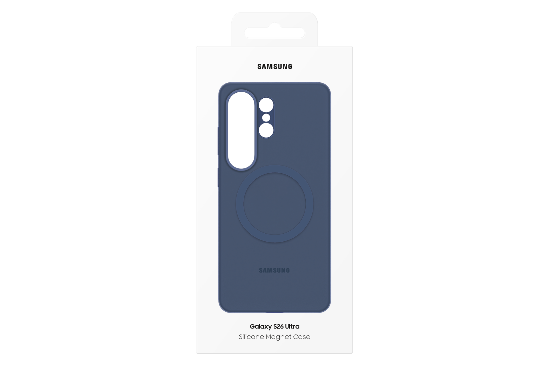 Galaxy S26 Ultra Silicone Magnet Case Package Blue Violet 
