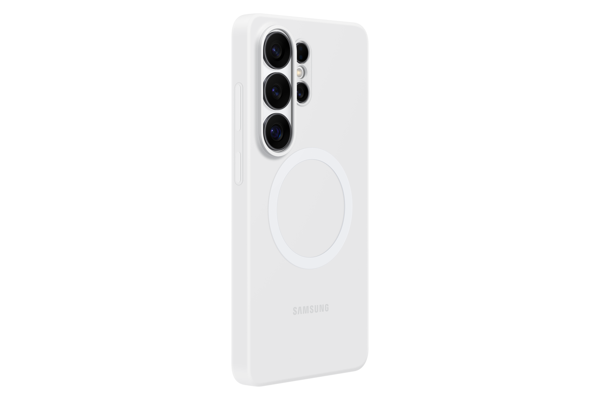 Galaxy S26 Ultra Silicone Magnet Case Dynamic White 