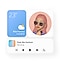 Three app graphics showing the simple interface of One UI including Weather, AR Emoji and the Music player.