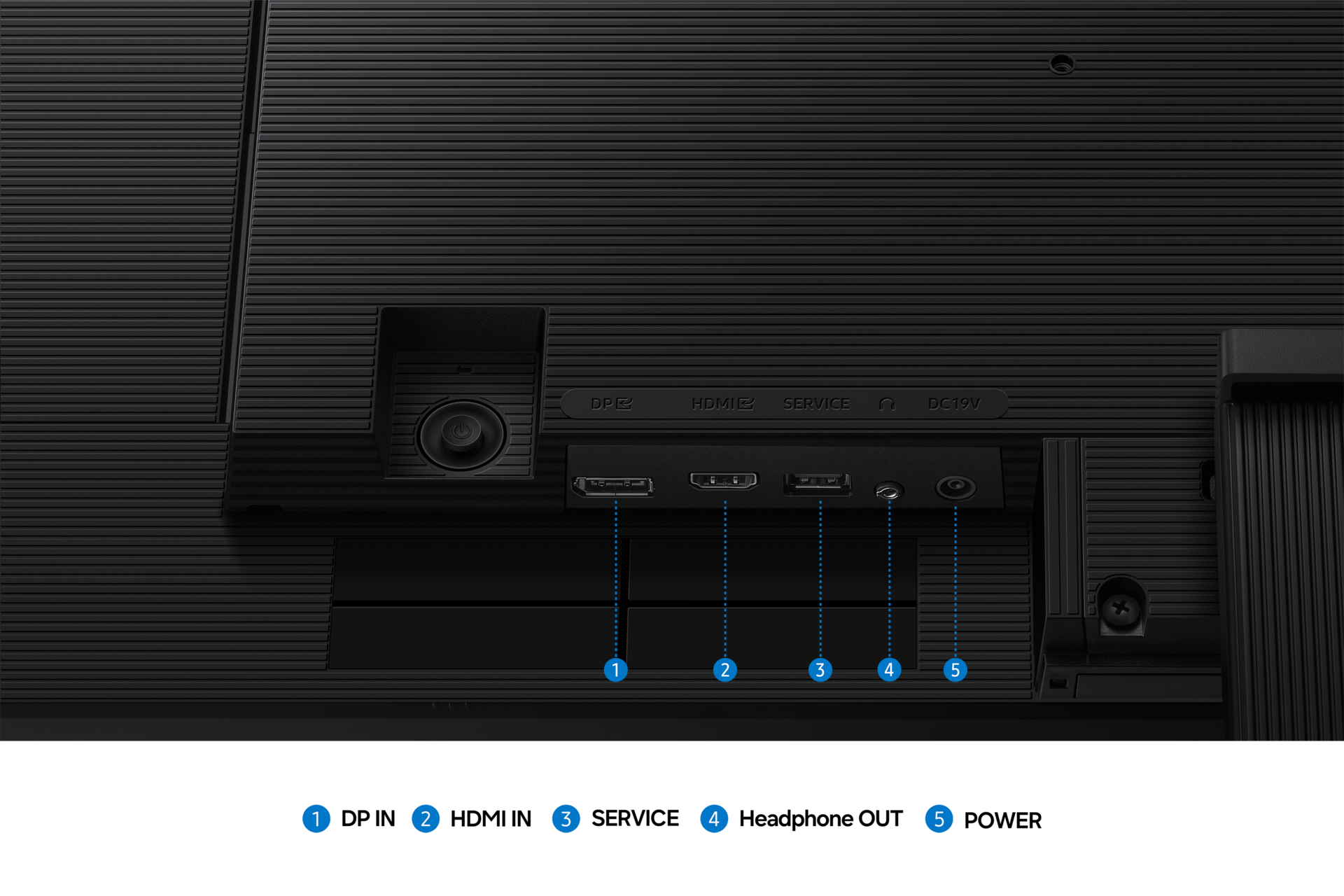 27"/ 32" ViewFinity S7 S70H 4K UHD Monitor Detail-Connectivity Black 