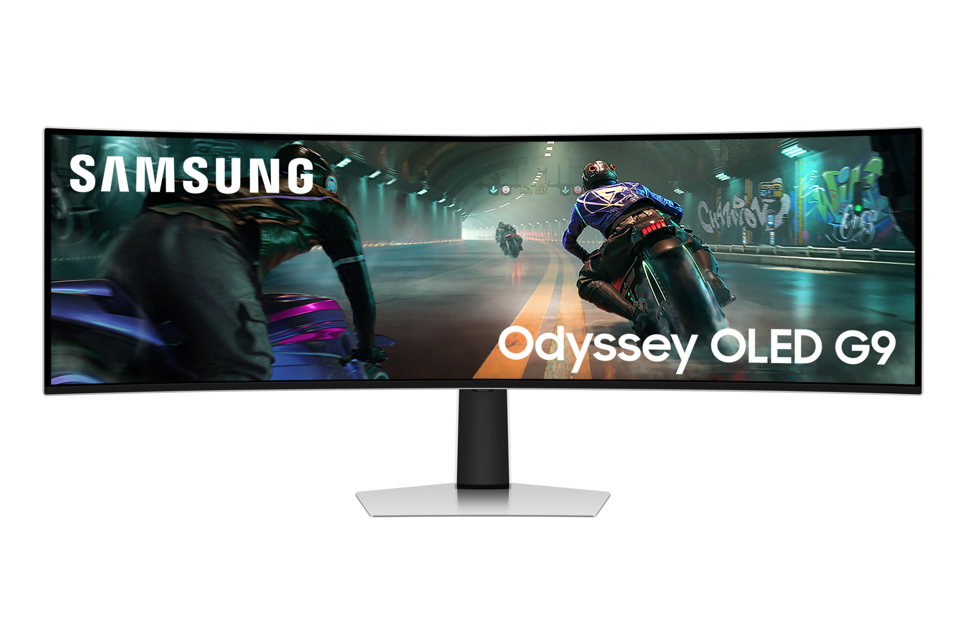 49" Odyssey OLED G9 G91SD DQHD Front2 Silver 