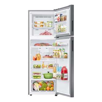 RT5300C Top Mount Freezer Refrigerators with SpaceMax™ Front-Open-With-Food Silver 